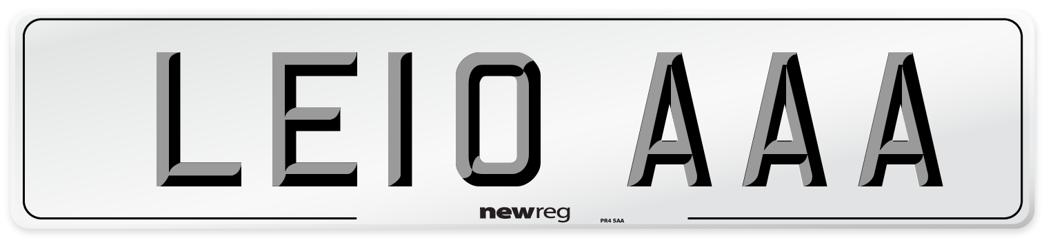 LE10 AAA Number Plate from New Reg